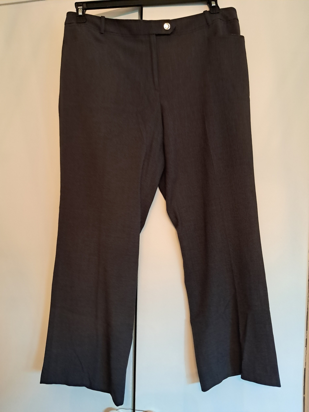 Calvin Klein Black Wide-Leg Dress Pants